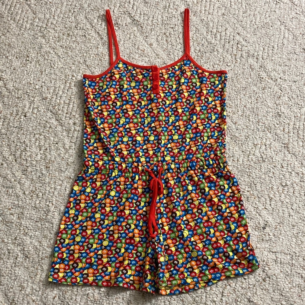 Colorful m&m’s Printed Romper